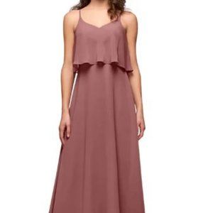 Azazie Desiree Desert Rose Bridesmaid Dress
